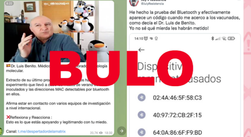 No, los vacunados contra la COVID-19 no son detectables por Bluetooth